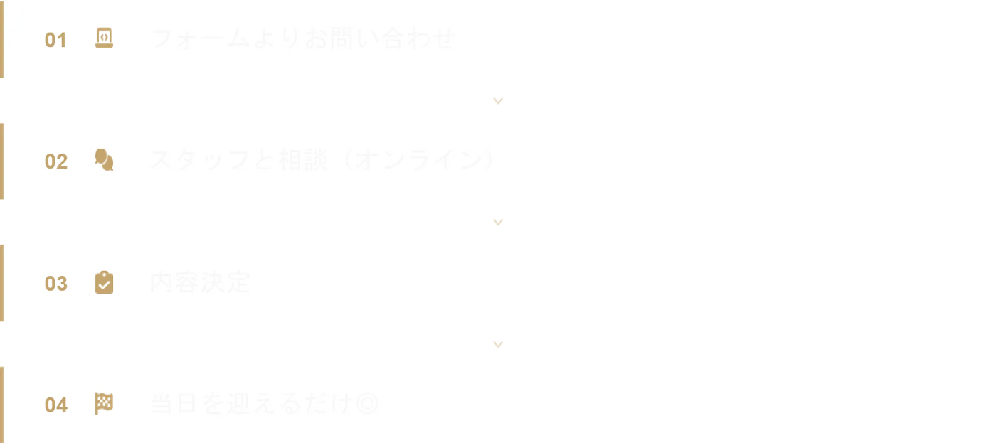 PROCESS | 当日までの流れ